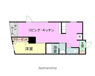 ふくやビル【40C号室】の間取り