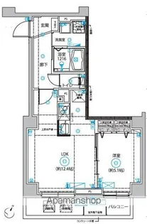 DIPS西新井【2階】の間取り