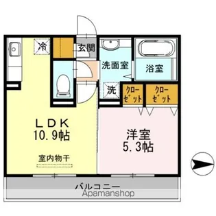パティオ【2階】の間取り
