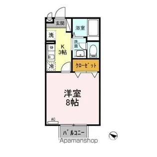 サフランB【2階】の間取り