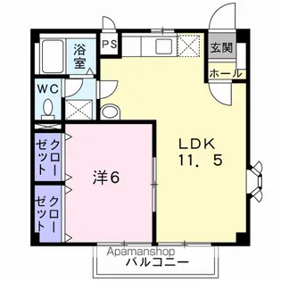 ドリームハイツ【2階】の間取り