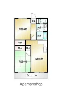 向台グリーンマンション【2階】の間取り