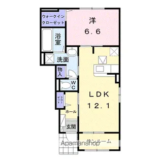 ベルク【1階】の間取り