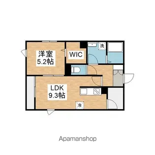 Juno川名【3階】の間取り