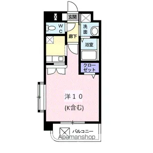 プラシード ヴィラ【404号室】の間取り