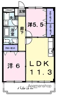 グランパス総社【2階】の間取り