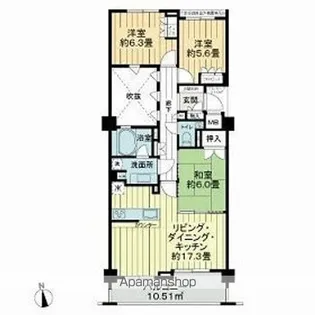 レクセル荻窪【5階】の間取り