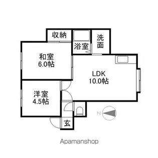 サンパラダイス32【205号室】の間取り