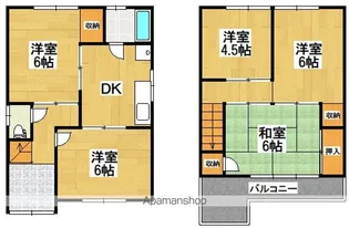 大阪府堺市東区日置荘北町2丁【一戸建】の間取り