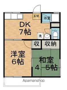 コーポのぞみ【102号室】の間取り