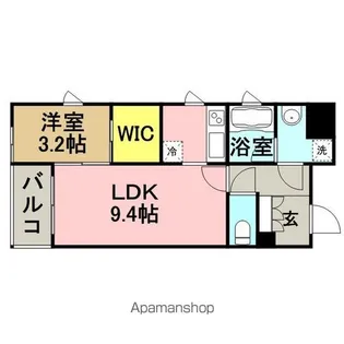 ブラン・スタイル博多【15階】の間取り