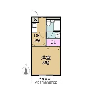 コーポミハラ (三津屋町1丁目)【101号室】の間取り