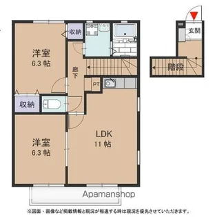 ウエストヴィラヒカリ【201号室号室】の間取り