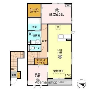 ことぶき 壱番館【2階】の間取り