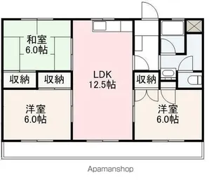 ハイツ・リーベンス【3階】の間取り
