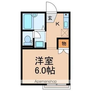 エリール中山【302号室号室】の間取り