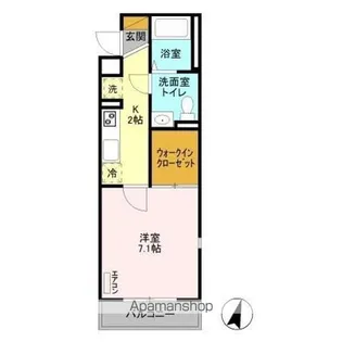 プラシード新越谷【3階】の間取り