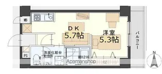 しゃとれ小松島【5階】の間取り