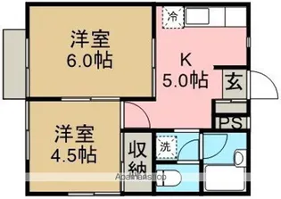 コスモプラザ A【1階】の間取り
