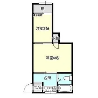 カレイド【203号室】の間取り