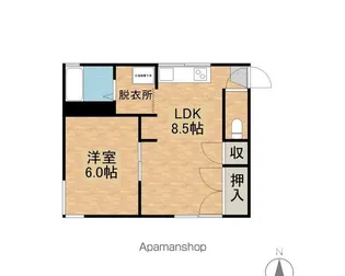 ひかりアパート【202号室】の間取り