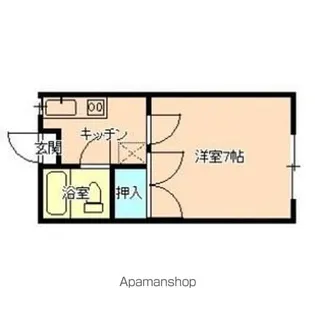 ルミウスK【102号室】の間取り