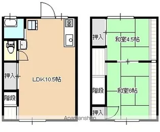 塩浜ハイツ【102号室】の間取り
