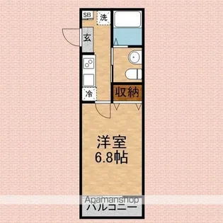HONESTY【203号室】の間取り