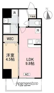 クレアグレイス瓦町【801号室】の間取り