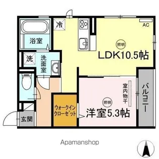 モンレーヴ【3階】の間取り