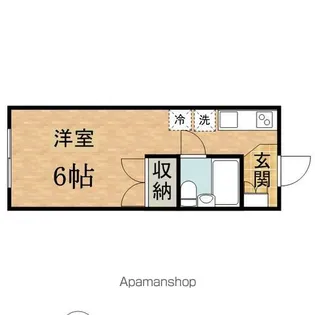 佐竹ハイツ【202号室】の間取り