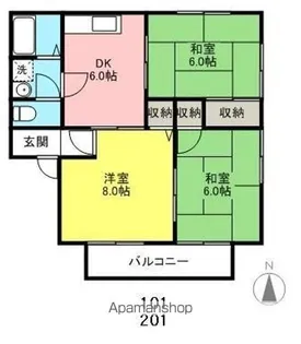 3DKの間取り画像