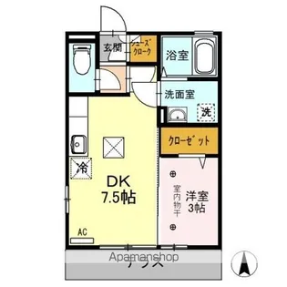 キャッスルロック【1階】の間取り