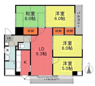 クレール ヒロ【401号室】の間取り