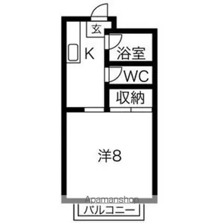 ラ・フォーレ駒方 A棟【202号室】の間取り