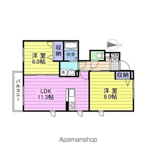 RM3 A【1階】の間取り
