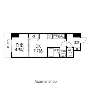 アスコット大和町【605号室】の間取り