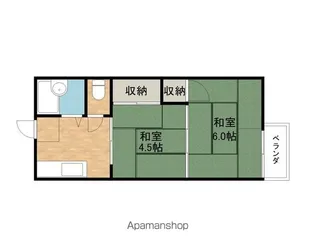 プラザエイト【2階】の間取り