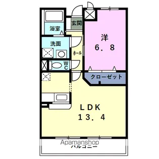 メゾン・アルカンシエル【2階】の間取り