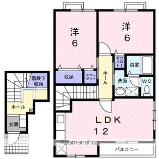 ベルメゾンBB6【2階】の間取り