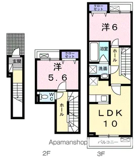 クレアージュ【2階】の間取り