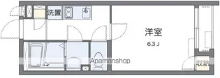 クレイノセカンド ユーアイ【203号室】の間取り