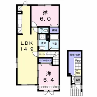 オビイーズ【2階】の間取り
