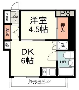 ボーセジュールサツカビル【5階】の間取り