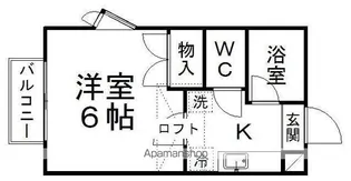 アイショウヴィラ旭ケ丘10【201★号室】の間取り