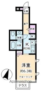 クレール駒澤【1階】の間取り