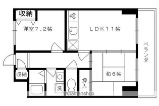 メゾン桂川【507号室】の間取り