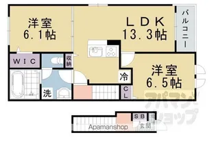 ラズリ【204号室】の間取り