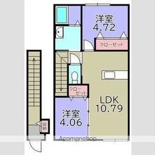 グッドライフステージ清水【206号室】の間取り
