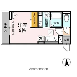 DーHILLS佐藤【1階】の間取り